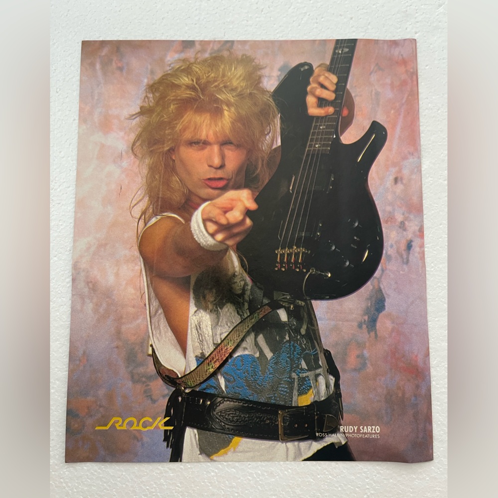 Vintage Rock Pinup of Whitesnake’s Rudy Sargon